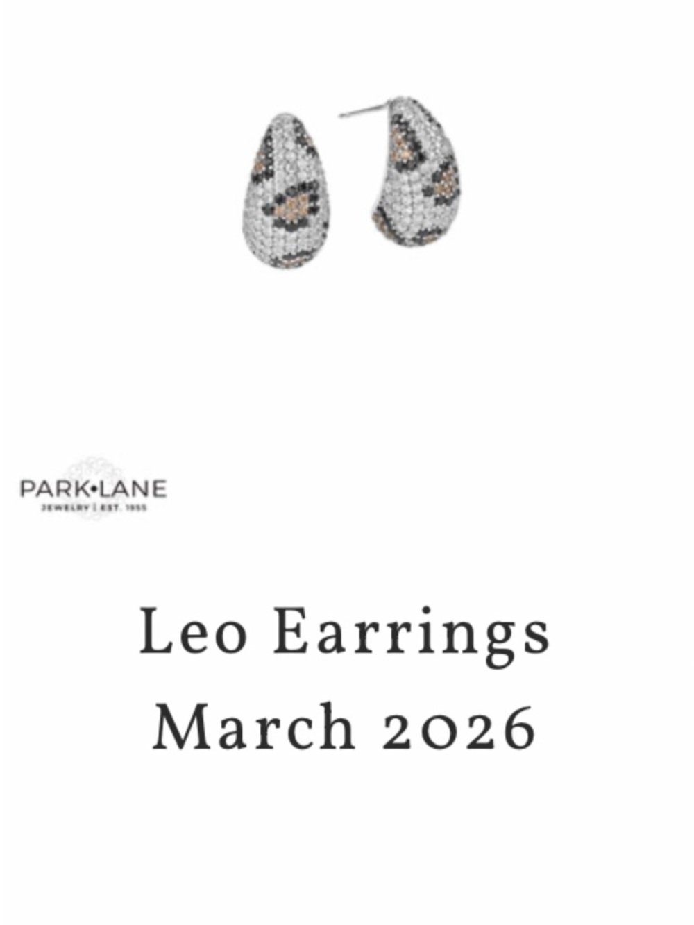 Park Lane Leo Earrings March 2026 Sparkle Box item NWT
